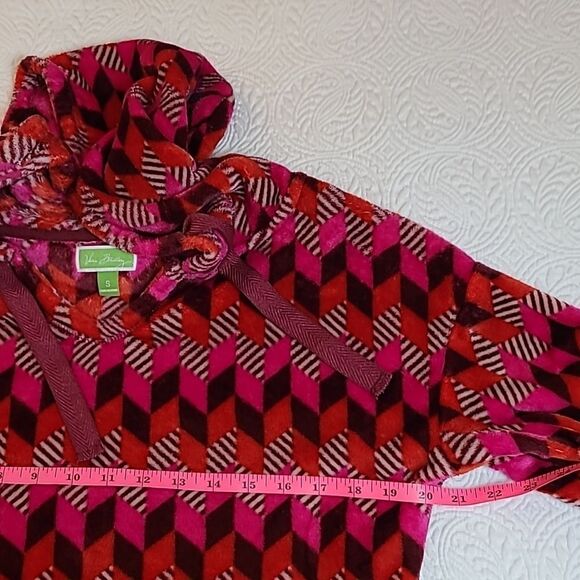 Vera Bradley Size S Hooded Fleece Bohemian Pullover Easy Care! - Picture 3 of 8